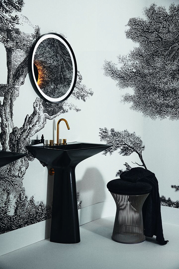 Раковина-моноблок Ideal Standard Atelier Tipo-Z на три отверстия T4426V3, черный матовый