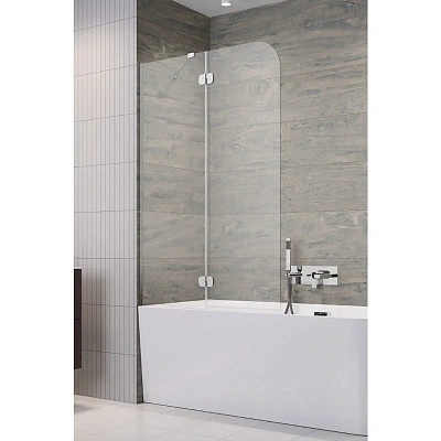 Шторка на ванну Radaway Torrenta PNJ II 120 Left/Right 12011203-101L/R, 120 см, стекло прозрачное, профиль хром, левая/правая