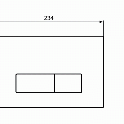 Комплект инсталляции Ideal Standard с клавишей хром R020467+R0121AA