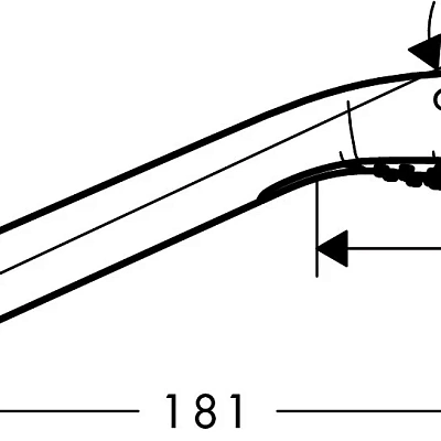 Ручной душ Hansgrohe 26812400 Croma Select E Vario, белый/хром