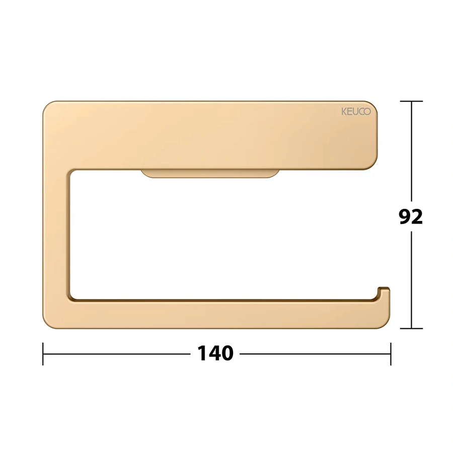 Держатель туалетной бумаги Keuco Moll 12762250000 латунь шлифованная