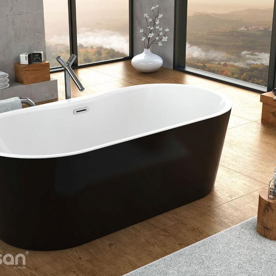 Ванна акриловая Kolpa-San Comodo FS 185x90 Black