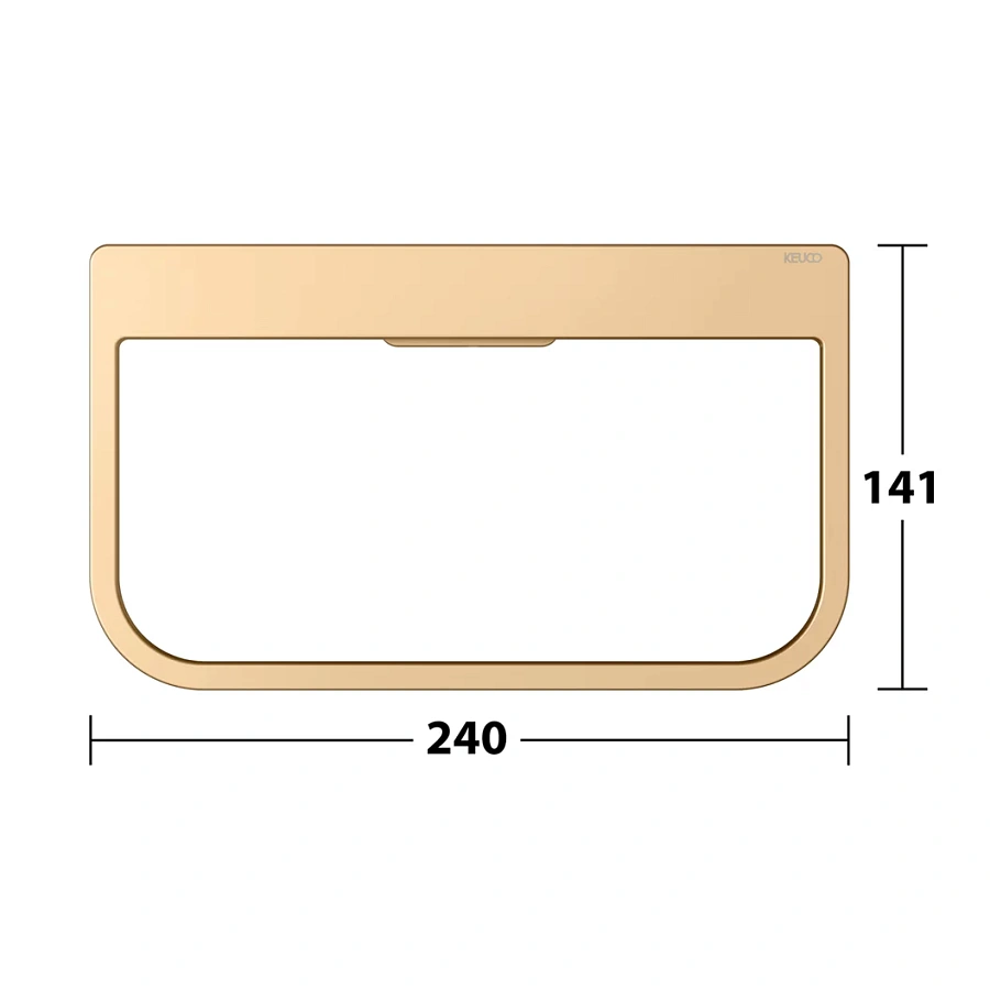 Кольцо для полотенца Keuco Moll 12721250000 латунь шлифованная