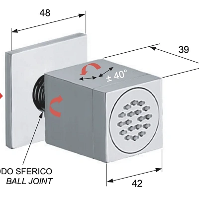 Форсунка Remer Q34JET, хром
