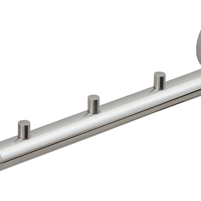 Вешалка КАНЬОН - 6 крючков / L 320 (Флок красный), арт.56-3000-1006