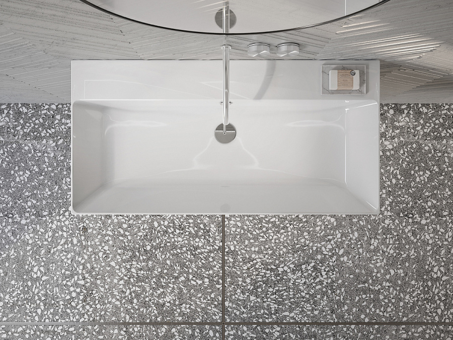 Раковина Catalano Zero 100x50, арт.0121000001, без отв. под смеситель, белый глянцевый