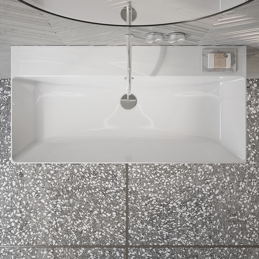 Раковина Catalano Zero 100x50, арт.0121000001, без отв. под смеситель, белый глянцевый