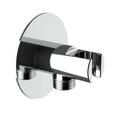 Держатель ручного душа с подключением шланга Remer 337X, хром