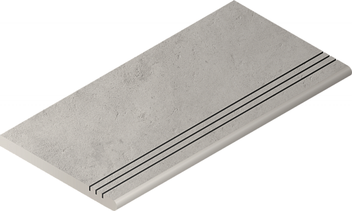 Ступень Italon MILLENIUM SILVER GRADINO ROUND GRIP 30X60 SX / СИЛЬВЕР ЗАКРУГ.ГРИП 30X60 ЛЕВ