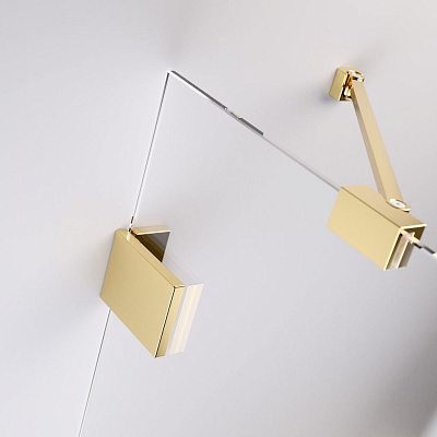 Шторка на ванну Radaway Essenza Pro Gold PNJ 90 (прозрачное/золото)