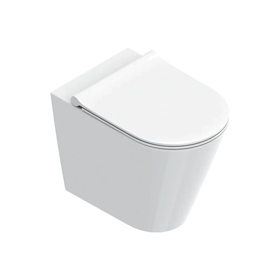 Унитаз приставной Catalano Zero 55х35, белый глянцевый, торнадо, арт.114550001