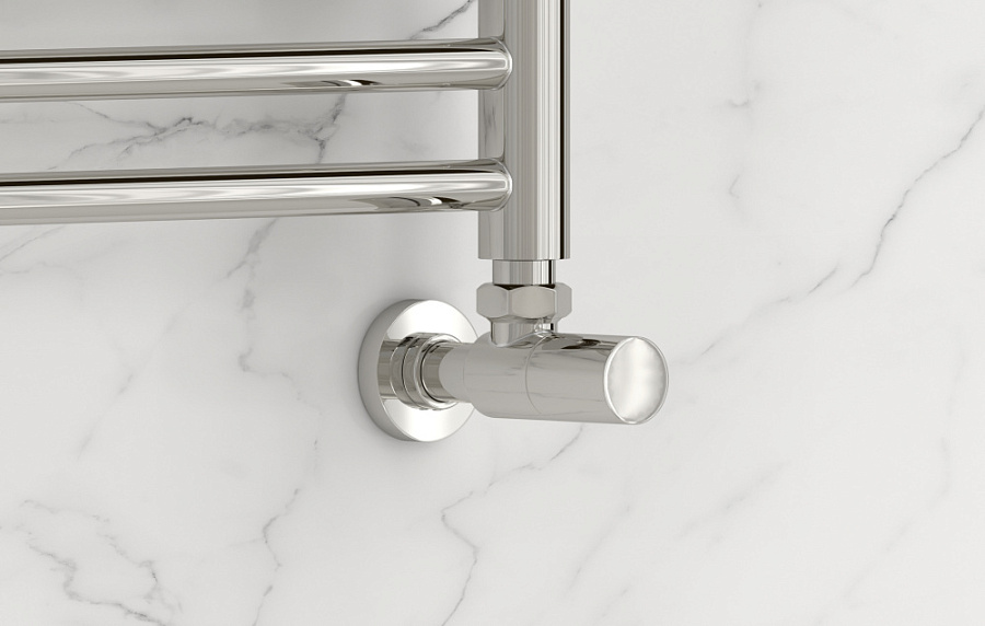 Вентиль угловой (цилиндр) G 1/2" НР х G 1/2" НР (Без покрытия), арт.00-1400-1212