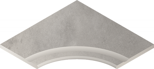 Бортик Italon MILLENIUM SILVER BOR.60X60 SVASATO ANG.ROUND 30 / СИЛЬВЕР БОРT.60X60 С ВЫЕМКОЙ УГЛ.ЗАКР.30