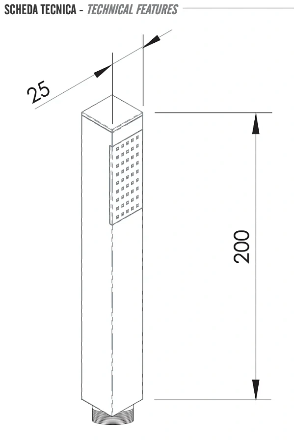 Ручной душ Remer 317SSBGX, золото брашированное