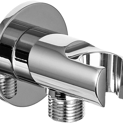 Держатель ручного душа с подключением шланга Remer 337M, хром