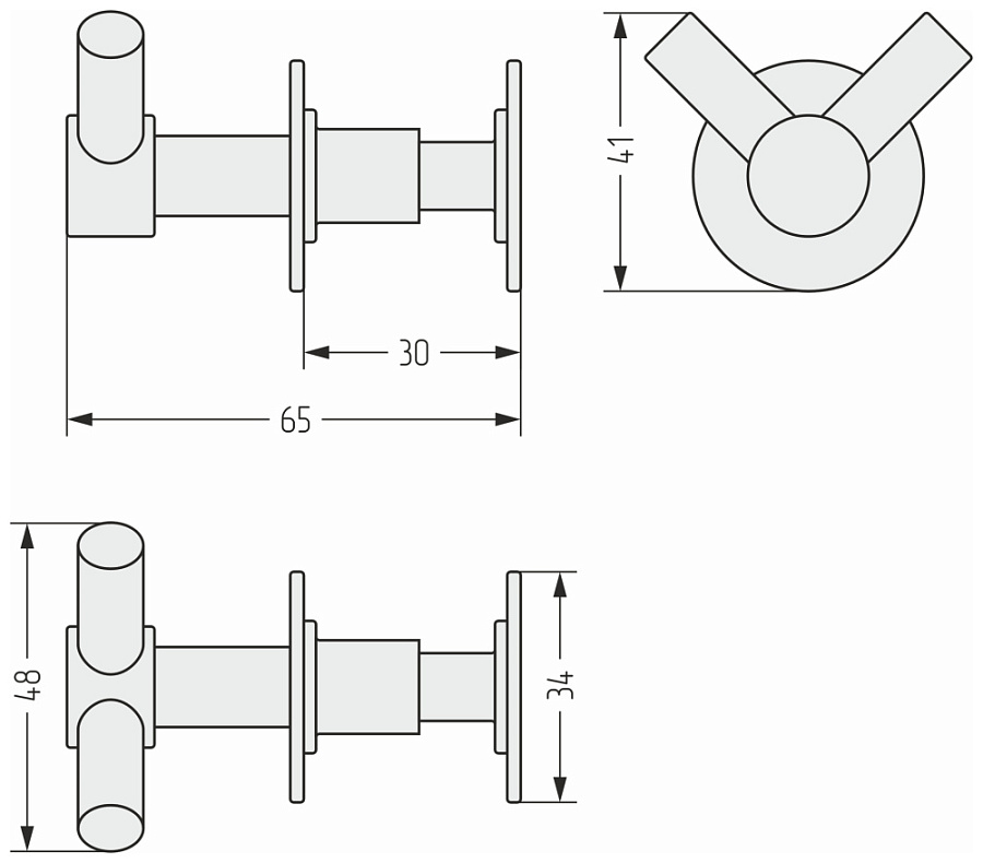 Вешалка "ВИВАТ" н/ж "СУНЕРЖА" (Без покрытия), арт.00-2010-0005