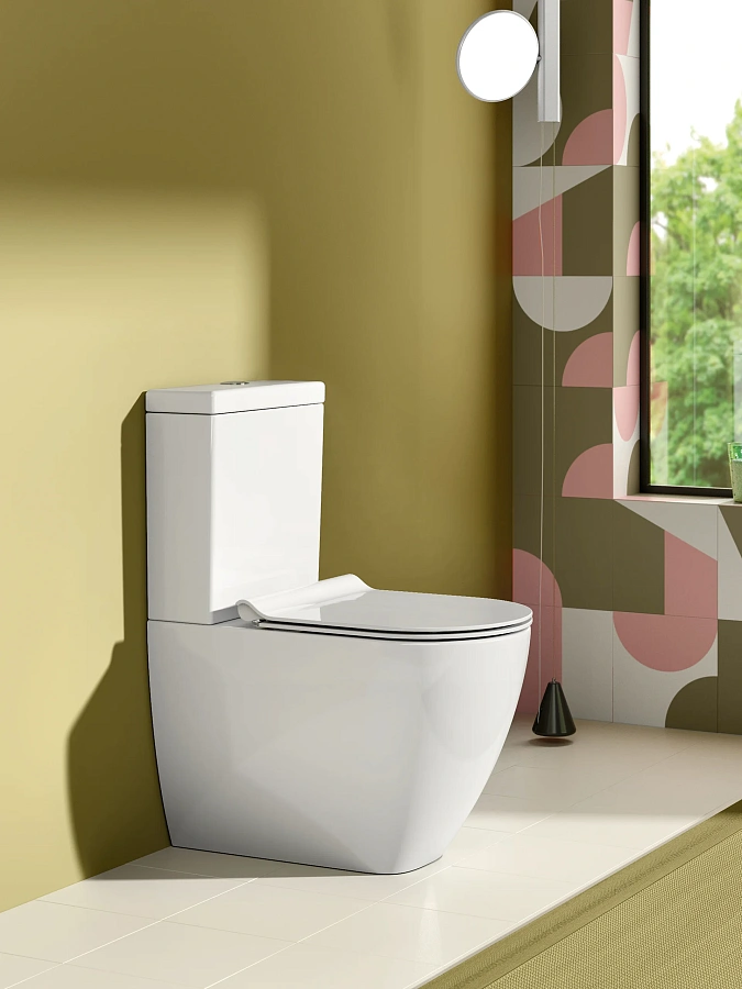 Унитаз напольный моноблок Catalano Sfera 63х35, белый глянцевый, арт.515630001