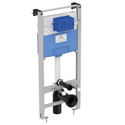 Комплект инсталляции Ideal Standard с клавишей хром R020467+R0121AA
