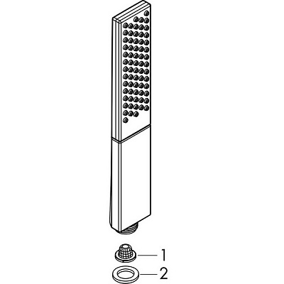 Ручной душ Hansgrohe Rainfinity Baton 100, хром, 26866000