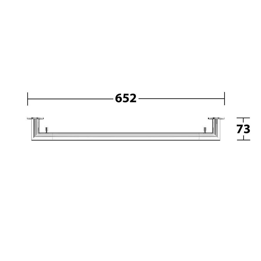 Полотенцедержатель Keuco Reva 12801010600 хром
