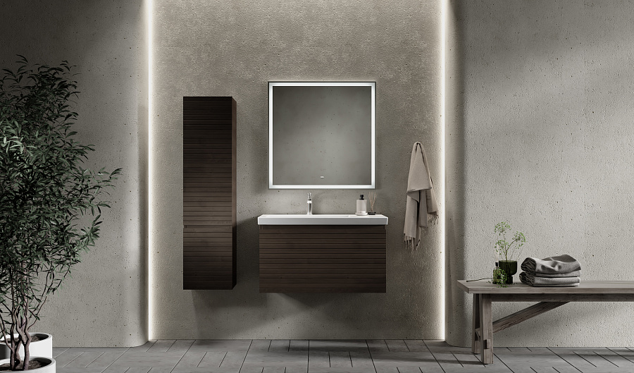 Тумба под умывальник Raval Meier 85 подвесной каштан