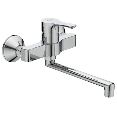 Смеситель Ideal Standard Alpha настенный для кухонной мойки, хром, BC661AA, цвет хром