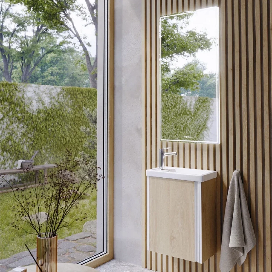 Зеркало Aqwella UM UM0204 40x90 см, с LED-подсветкой, сенсорным выключателем, диммером