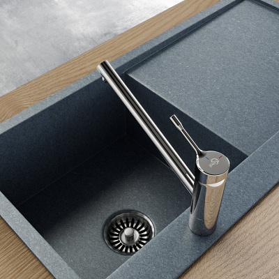 Смеситель Ideal Standard Ceralook для кухонной мойки, хром матовый, BC295GN, цвет хром матовый