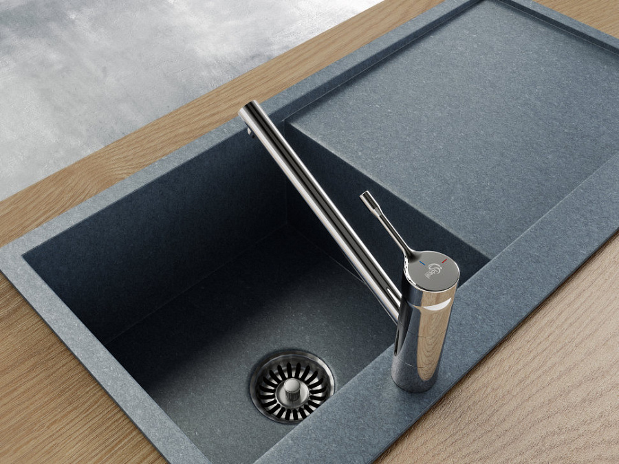 Смеситель Ideal Standard Ceralook для кухонной мойки, хром матовый, BC295GN, цвет хром матовый