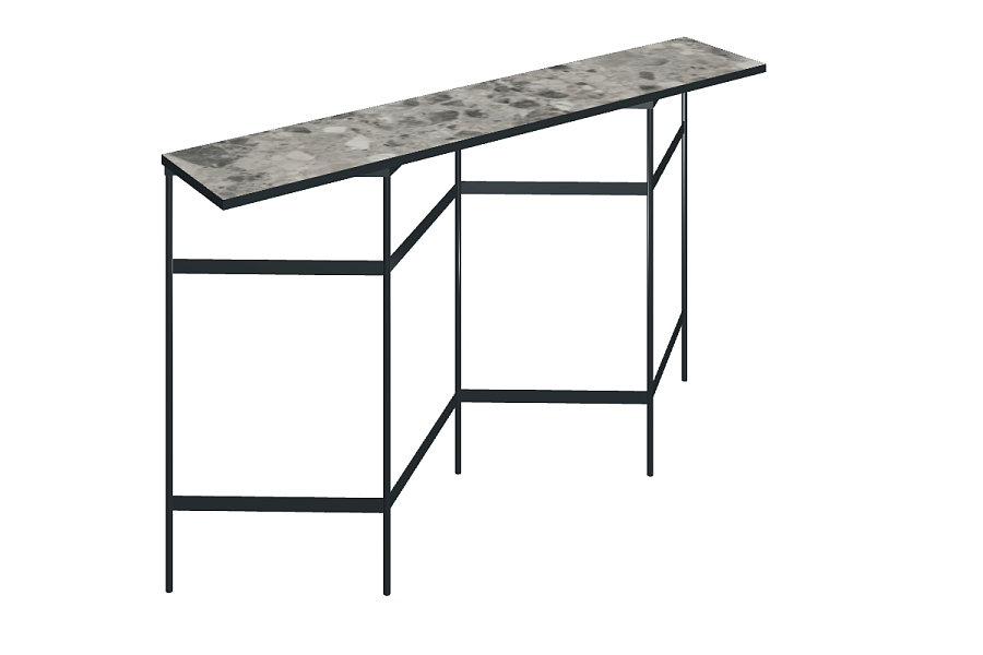 Книжный стеллаж со столешницей из керамогранита Italon Home TRINITY 150х30