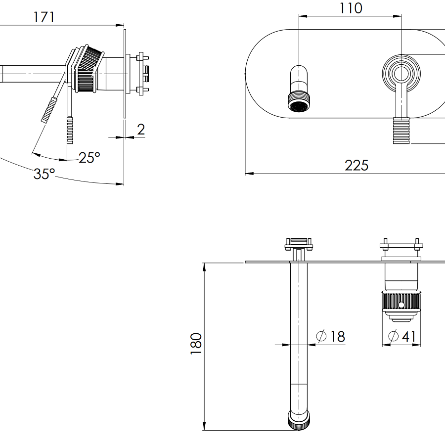 Смеситель для раковины Remer Atelier AL15WB, хром