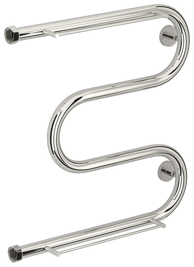 Водяной полотенцесушитель Сунержа М-образный 2 полки 500х500, Без покрытия, арт.00-0008-5050