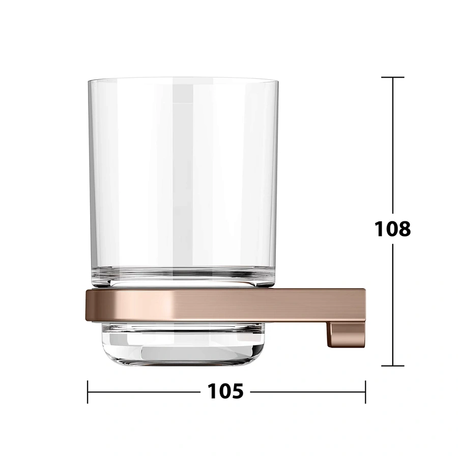 Держатель стакана Keuco Moll 12750299000 красное золото шлифованное