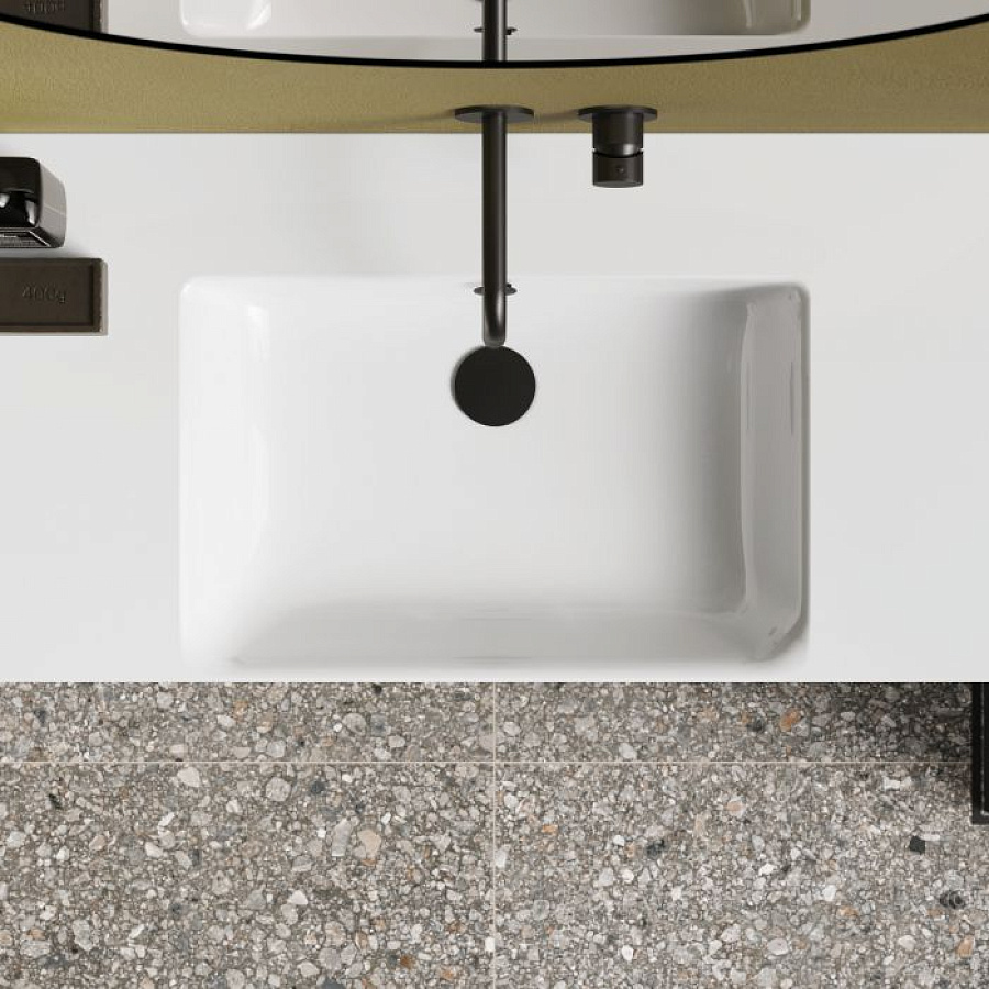 Раковина Catalano Premium 100х47, арт.0221010001, без отв. под смеситель, белый глянцевый