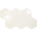 Плитка SPARK WHITE GLOSSY HEX 6X7 15x17.3