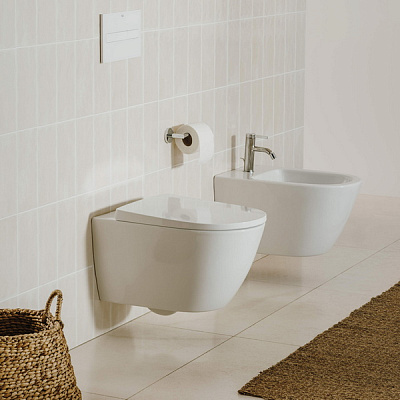 Подвесное биде Roca Ona 53x36 БЕЗ КРЫШКИ