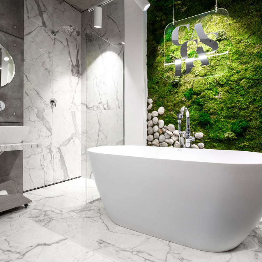 Ванна каменная Holbi Venus Solid Surface белый полированный