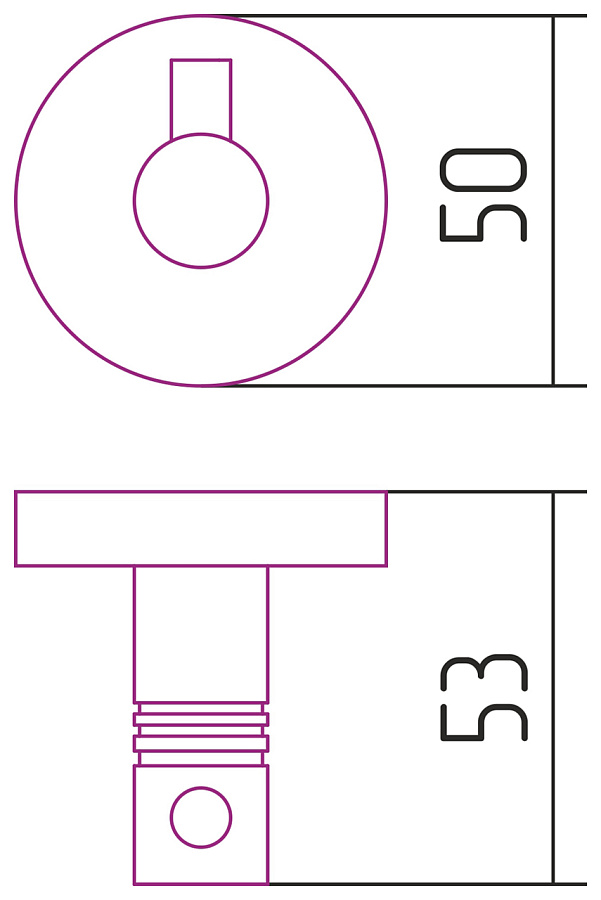 Вешалка КАНЬОН - 1 крючок / L 50 (Золото), арт.03-3000-1001