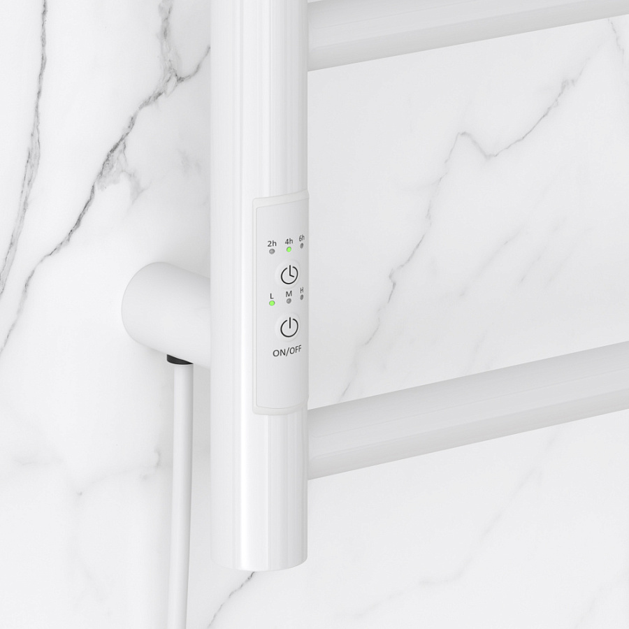 Электрический полотенцесушитель Стилье Формат 27 600х400 левый, Белый, арт.12529-6040