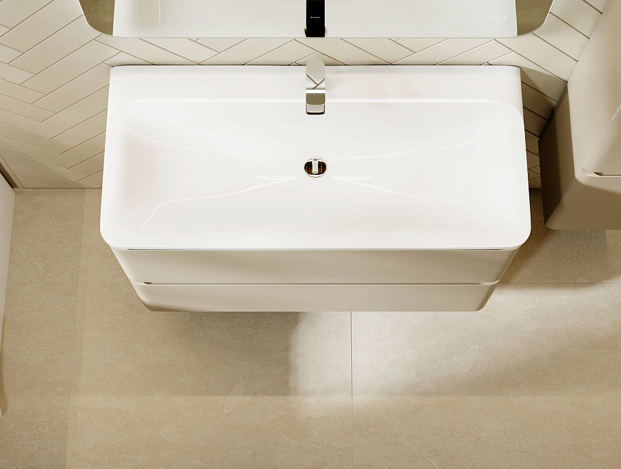 Тумба Raval Welto 100 с 2 ящ. подвесная светло-коричневая