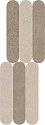 Мозаика KHROMA CURVES CORDA/FANGO 20x60