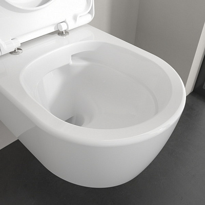 Унитаз подвесной Villeroy&Boch Skyla 5656CL01 37x53 с сиденьем микролифт, безободковый TwistFlush