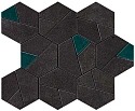 Мозаика Boost Tarmac Mosaico Hex Jade