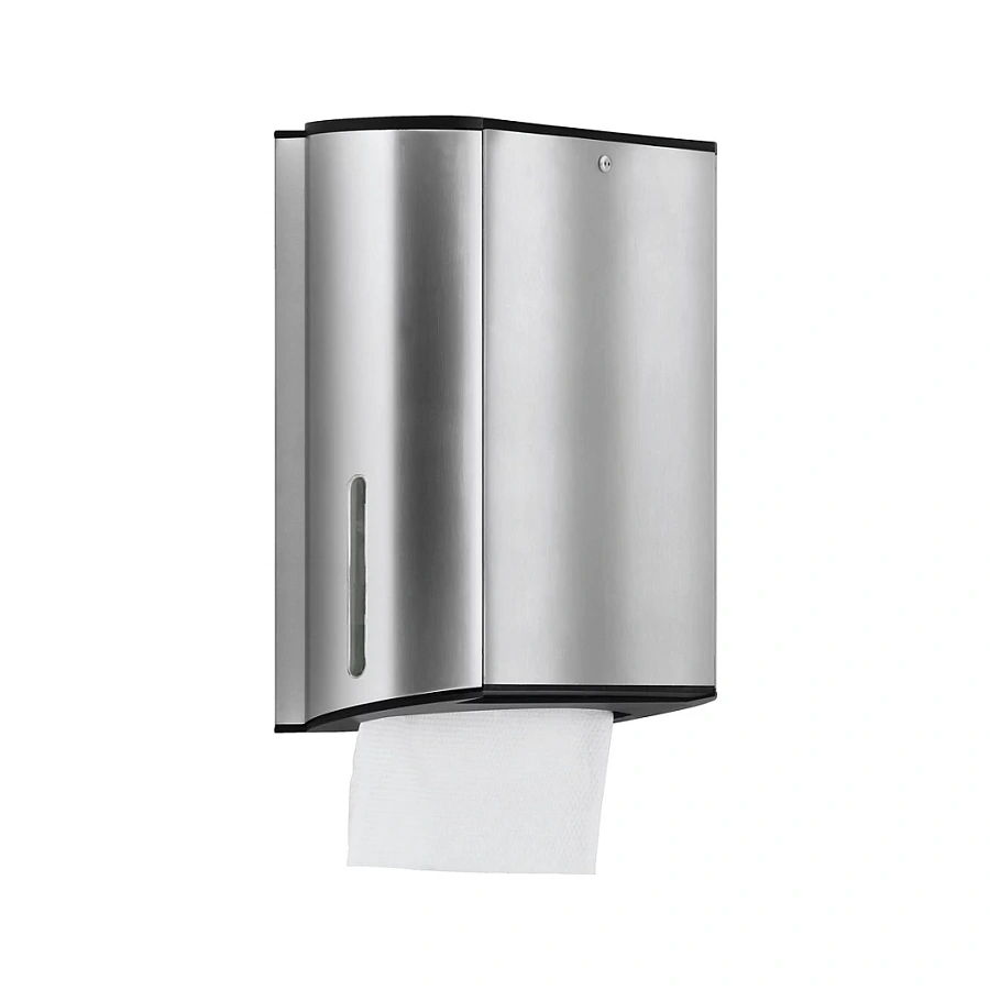 Дозатор бумажных полотенец Keuco Plan 14985210000 нержавеющая сталь finish / черный