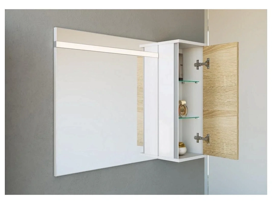 Шкаф подвесной Aqwella Майами дуб сонома