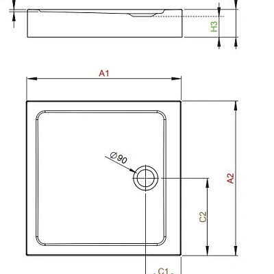 Душевой поддон Radaway Doros C Compact 100x100