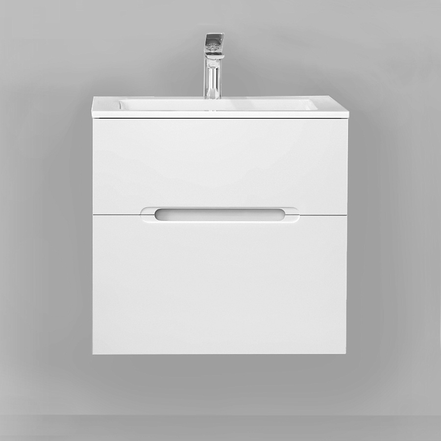 Тумба под умывальник Jorno Modul 65 подвесной белая