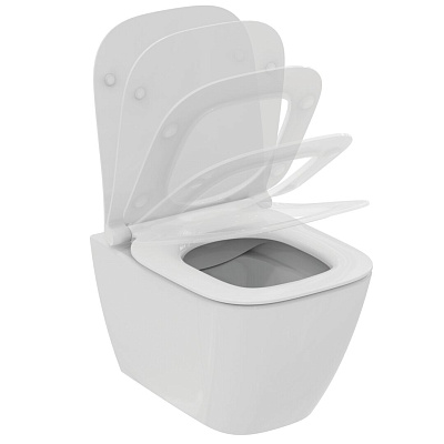 T459201+T532801 Унитаз подвесной Ideal Standard I.Life S  48 см (короткая проекция) с технологией RimLS+ с тонким сиденьем