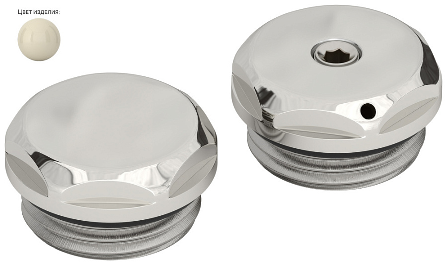 Спускной клапан с заглушкой Сунержа d 25 мм (G 1/2" НР)