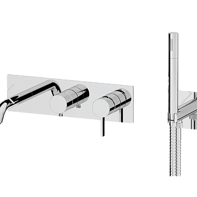 Смеситель для ванны Remer Metrica MC53D2